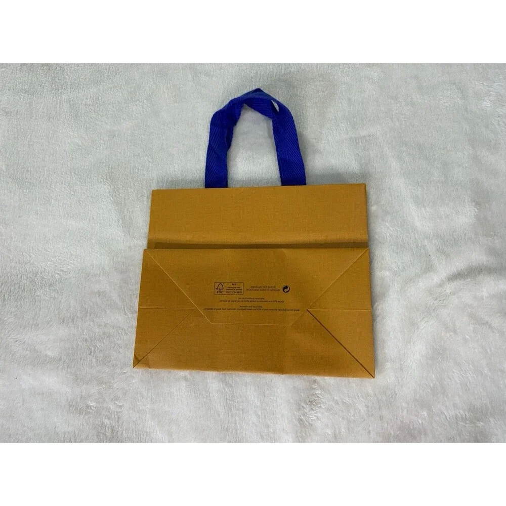 Louis Vuitton 9”x 7” X 6” Authentic Paper Gift/Shopping Bag Small Tote Orange